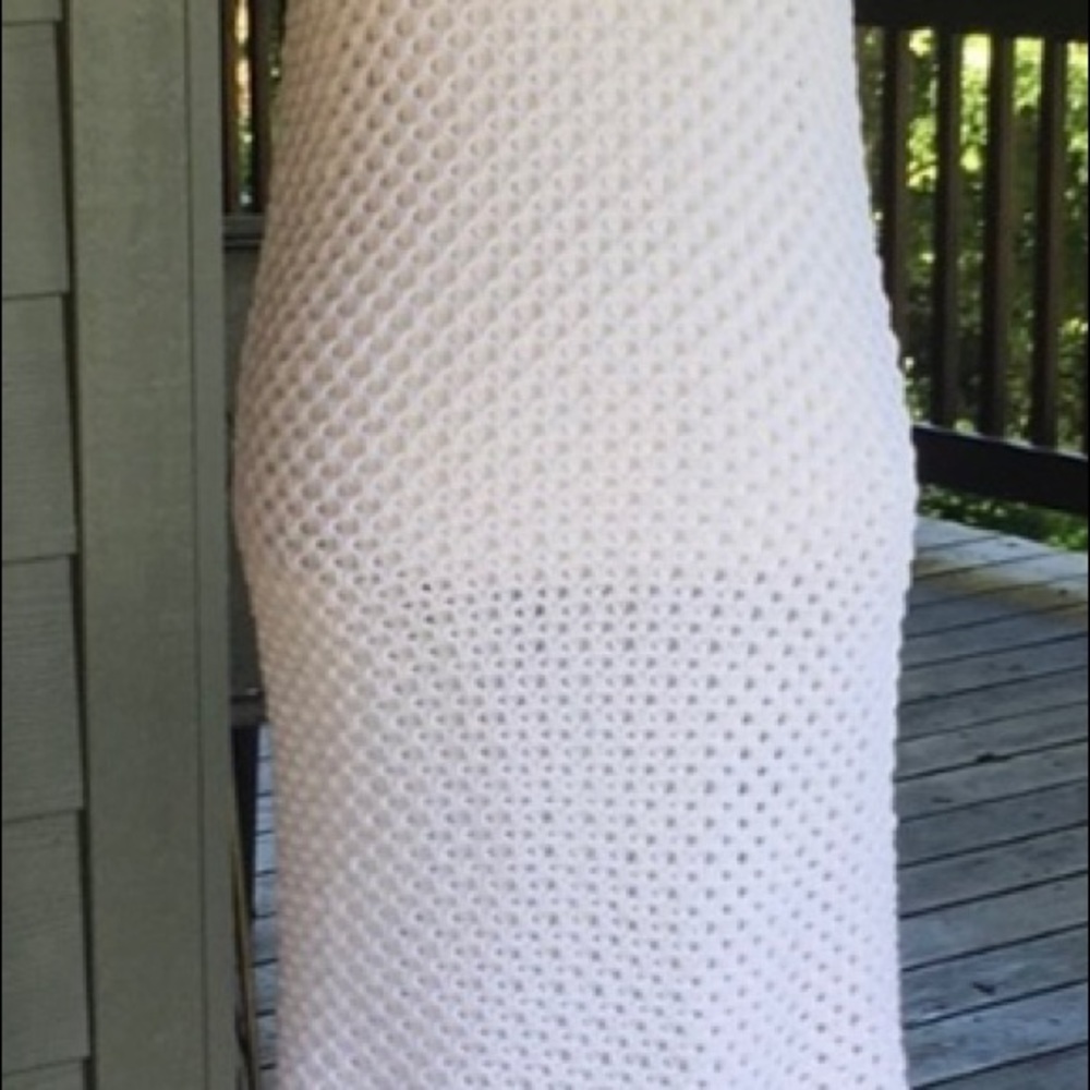 Michael Kors crocheted white fringe dress - Picture 5 of 8